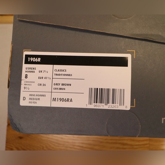 New Balance 1906R Sz 8 Men’s Gray/Brown - New, Ripped Box Corner - Picture 8 of 9